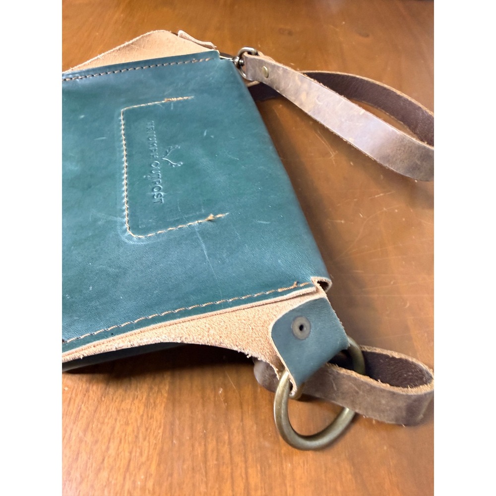 Triumph Outpost Artisan Leather Hip Bag Women's Green Leather Crossbody Fanny - Picture 8 of 12
